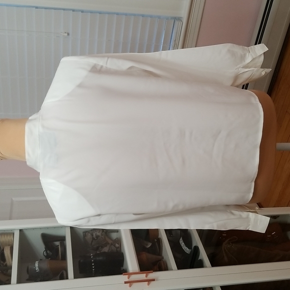 Vintage white button down shirt, size 12P - Picture 9 of 13